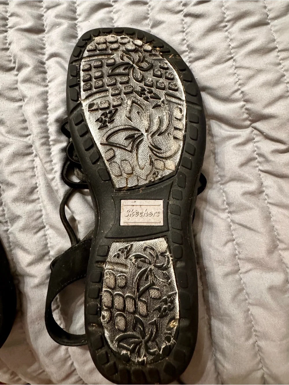 Skechers Black Strappy Sandal - Women's Comfort Sport Sandal